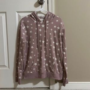 light pink star sweatshirt hoodie